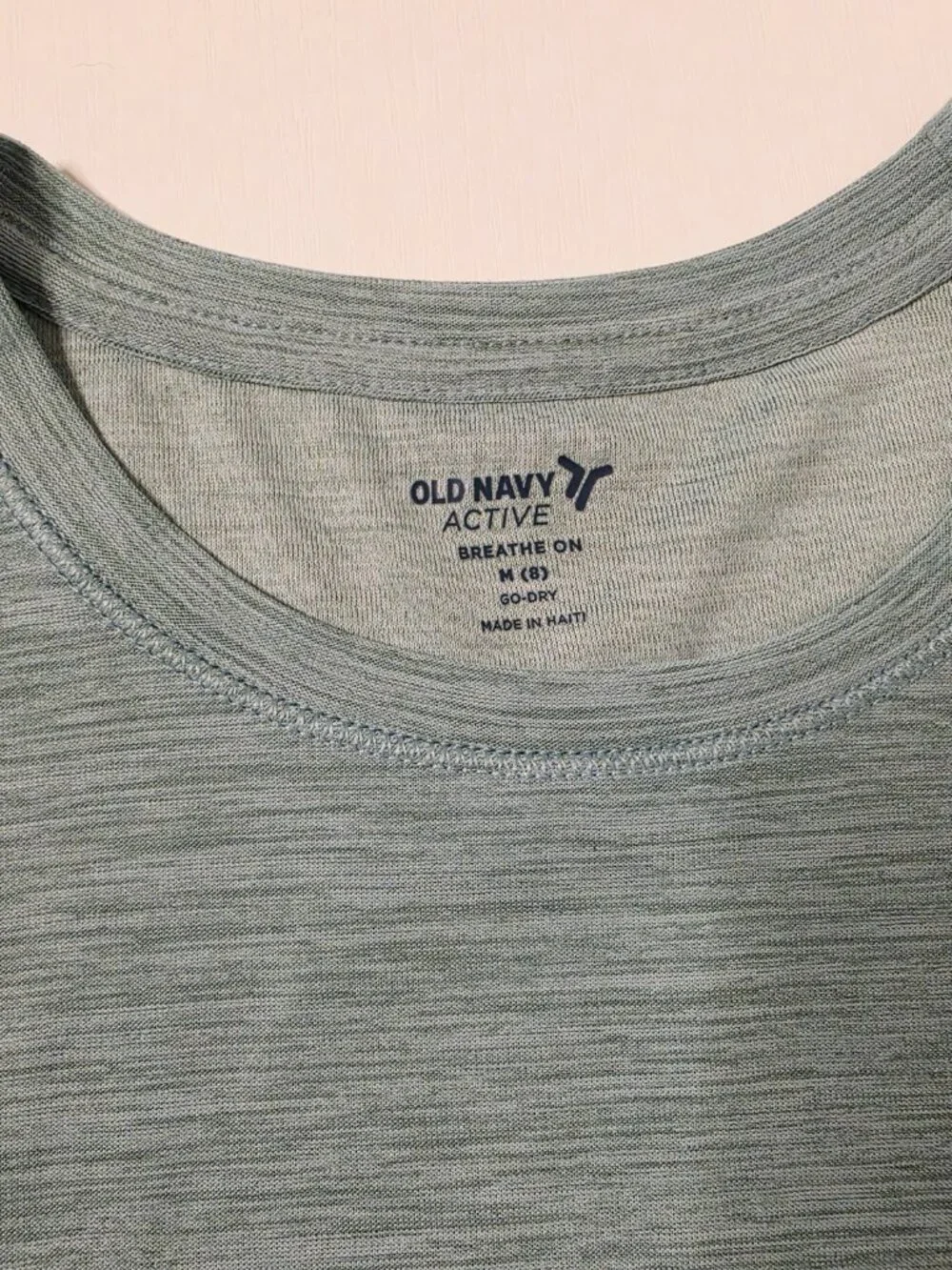 Old Navy Active Lot of 2 Girls Sz Medium 8 Go-Dry Short Sleeve Athletic Shirts